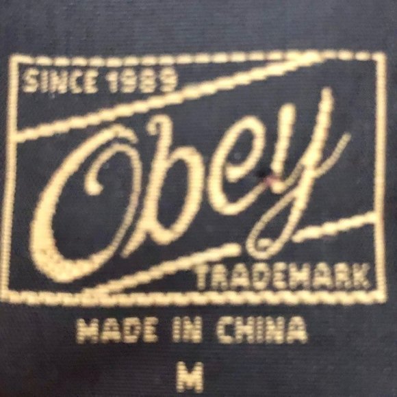 Obey Burgundy Floral/Figural Warrior Logo Hoodie - M - Picture 10 of 11